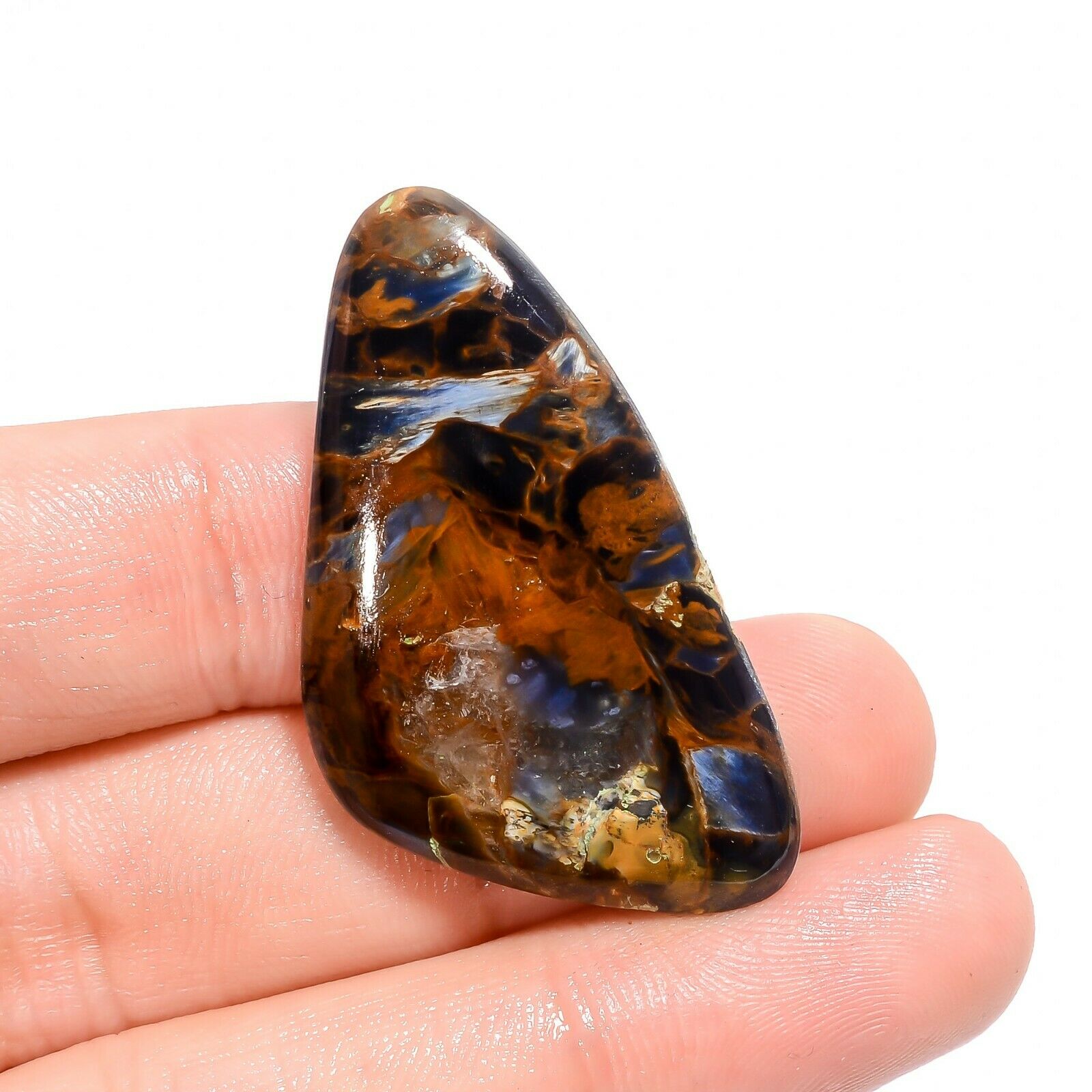 38.5 Ct. Top Quality Natural Pietersite Fancy Cabs Loose Gemstone 41x22x6 Mm