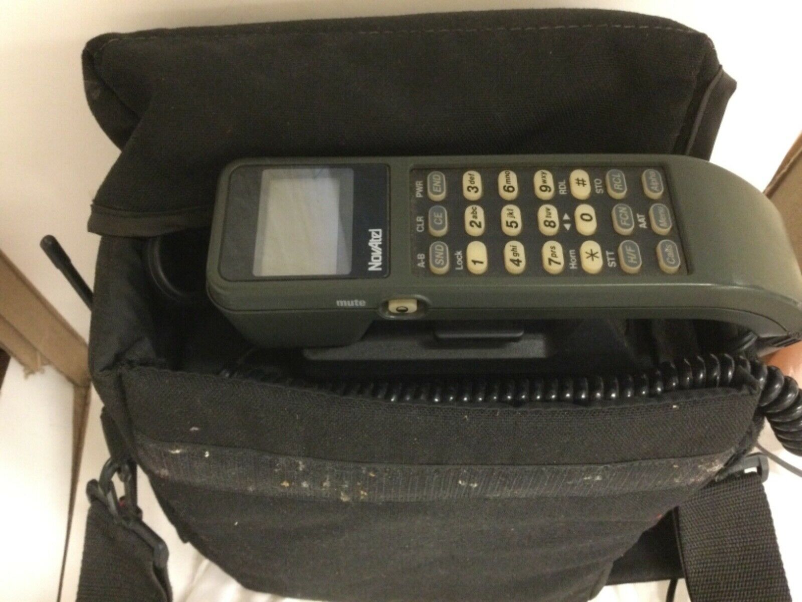 Vintage Novatel Bag Analog Cell Phone Untested, As Is!