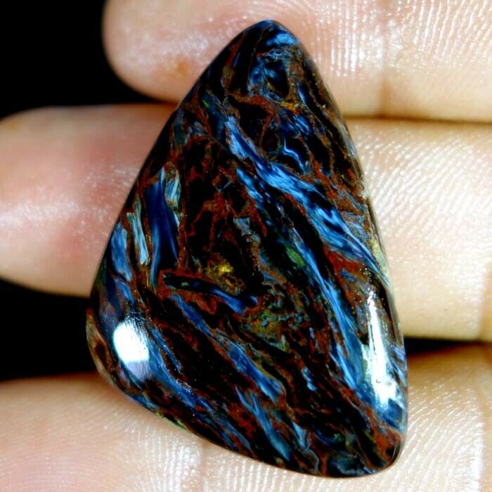 Natural Chatoyant Pietersite Aaa Gemstone Fancy Cabochon 25x37mm 43.00cts