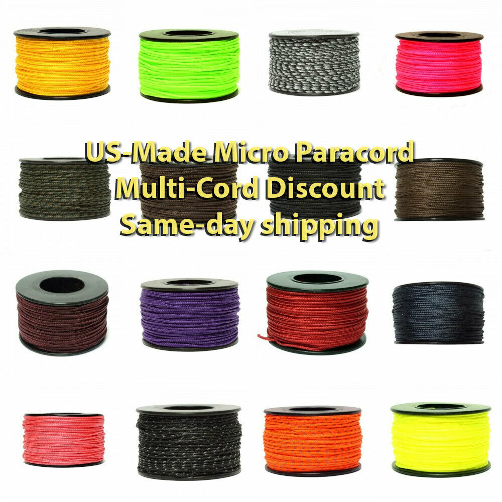 Micro Cord Paracord  Usa Made 125 Ft Spool  Same Day Shipping