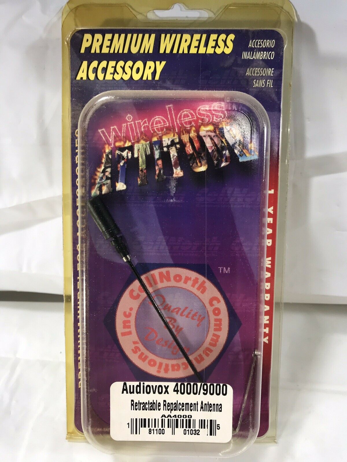 Vintage Audiovox 4000 9000 Retractable Replacement Antenna Cellnorth Nos Aa4000
