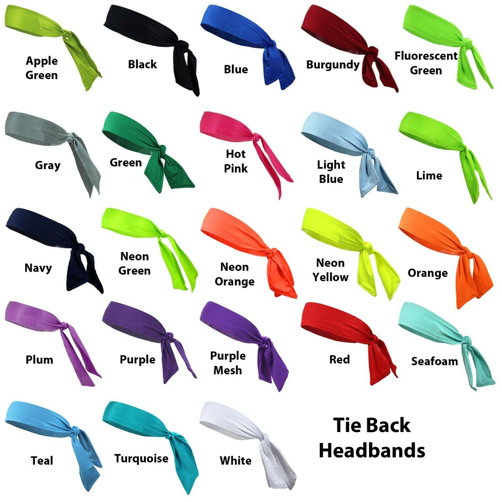 Tie Back Headbands Upick 1 Sweatband Moisure Wicking Head Sweat Band Headband