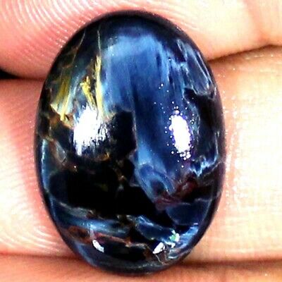 100% Natural Chatoyant Pietersite Oval Cabochon 15.60 Cts 16x22x5 Mm Gemstones