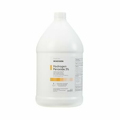 Mckesson 1 Gallon First Aid Antiseptic Hydrogen Peroxide 3% Liquid Bottle