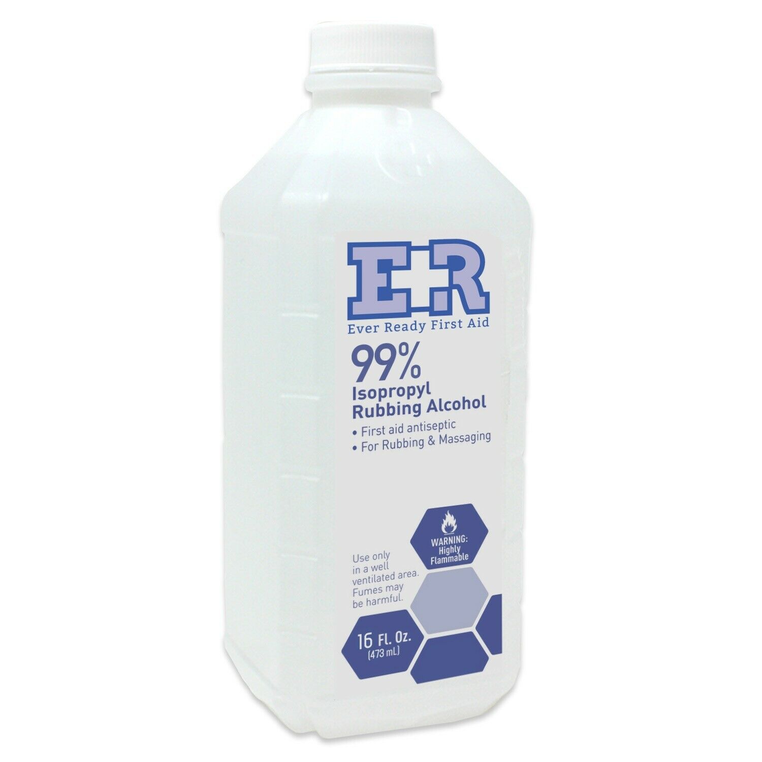 Rubbing Alcohol Ever Ready First Aid 99% Isopropyl 16oz Ever Ready